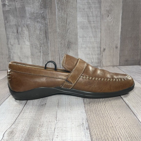 Perry Ellis Portfolio Men's Stanford Loafers Leather Shoes Brown Size 9 PP8509D - Picture 7 of 15